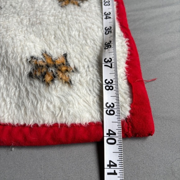 Vintage Biederlack of America Minnie Mouse Red and White Blanket with Pocket - Picture 6 of 10